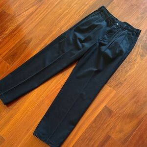 NWT Haggar 100% Cotton Wrinkle-Free Navy Blue Men’s Trousers